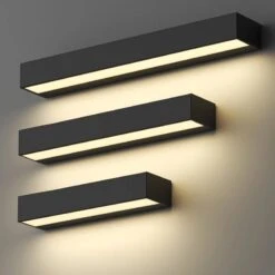 Linear Flat LED OutDoor Wall Light -Lighting Fixtures Shop 1 2 7