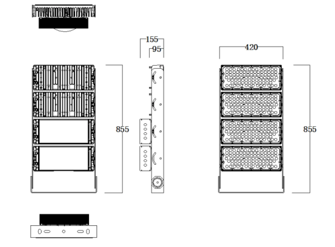 1000W Four Modules LED Stadium Light 4 1000W Four Modules LED Stadium Light - Image 2