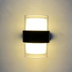 10W Stylish Round Vertical LED OutDoor Wall Light -Lighting Fixtures Shop 2 3 2