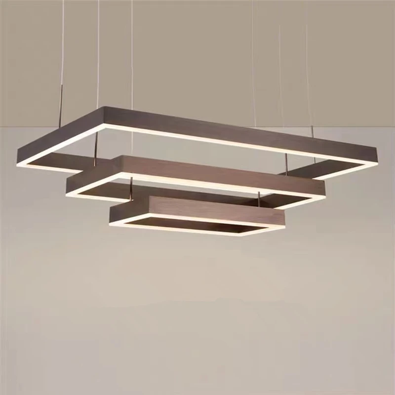 Stylish Rectangle LED Pendant Light Model C3515B 4 Stylish Rectangle LED Pendant Light Model C3515B - Image 2