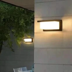 18W Rectangle LED OutDoor Wall Light -Lighting Fixtures Shop 2 6 2