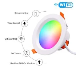 10W 90mm Cutout WiFi RGB LED Downlight -Lighting Fixtures Shop 2 9