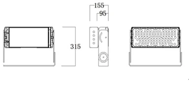 250W One Module LED Stadium Light 4 250W One Module LED Stadium Light - Image 2