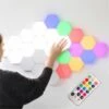 HEXAGON MULTICOLOUR LED Modular Lights 6 Modules Kit