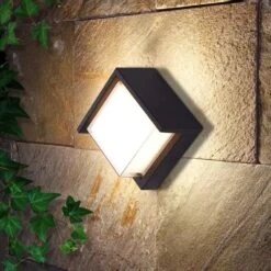 12W Stylish Square LED OutDoor Wall Light -Lighting Fixtures Shop 3 4 2