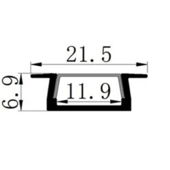 21 X 7mm Build In Alloy Aluminum Channel 9 21 X 7mm Build In Alloy Aluminum Channel -Lighting Fixtures Shop 4 15