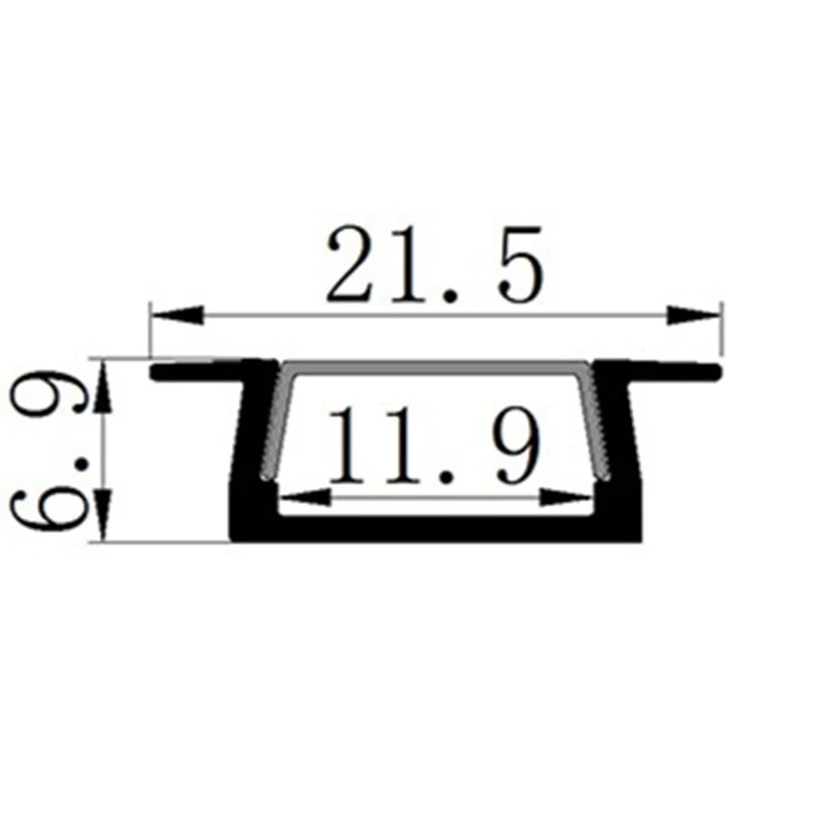 21 X 7mm Build In Alloy Aluminum Channel 6 21 X 7mm Build In Alloy Aluminum Channel - Image 4