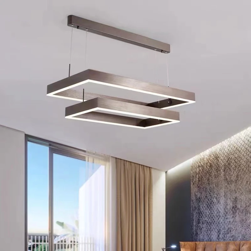 Stylish Rectangle LED Pendant Light Model C3515B 6 Stylish Rectangle LED Pendant Light Model C3515B - Image 4