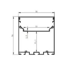 76 X 76mm Flat Alloy Aluminium Channel 9 76 X 76mm Flat Alloy Aluminium Channel -Lighting Fixtures Shop 4 7 9