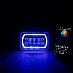 4X6″ LED Colour Chasing Headlights 8 4X6″ LED Colour Chasing Headlights -Lighting Fixtures Shop 4x6 led colour chasing headlights 405304