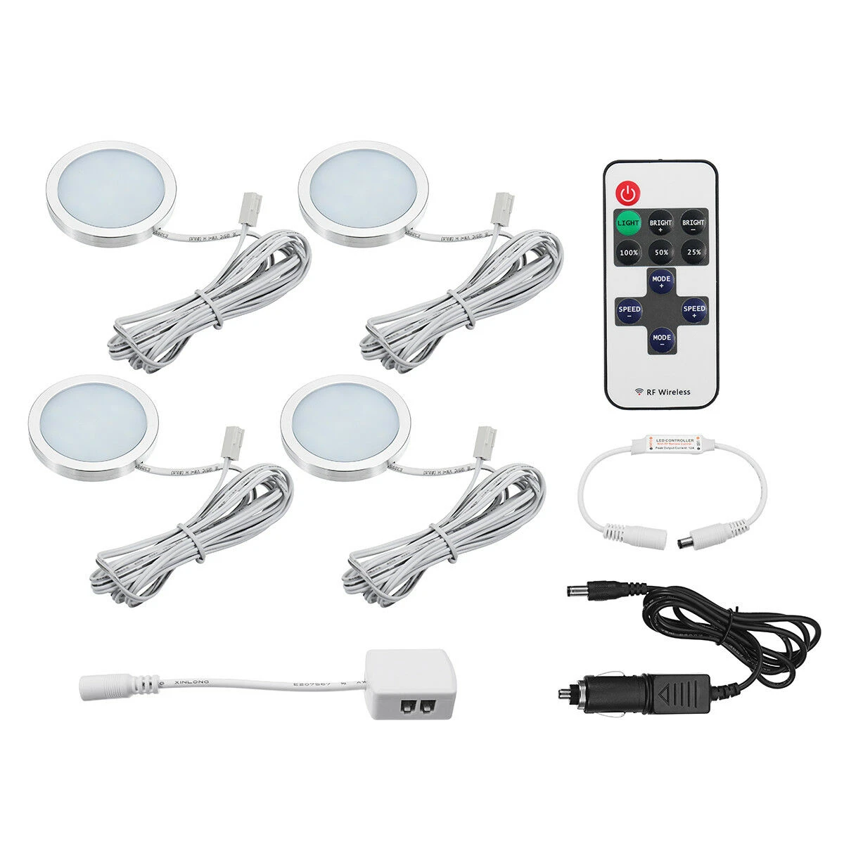 4x12V Remote Control LED Ceiling Lamp For Camp|Caravan|Camper Trailer 8 4x12V Remote Control LED Ceiling Lamp For Camp|Caravan|Camper Trailer - Image 6