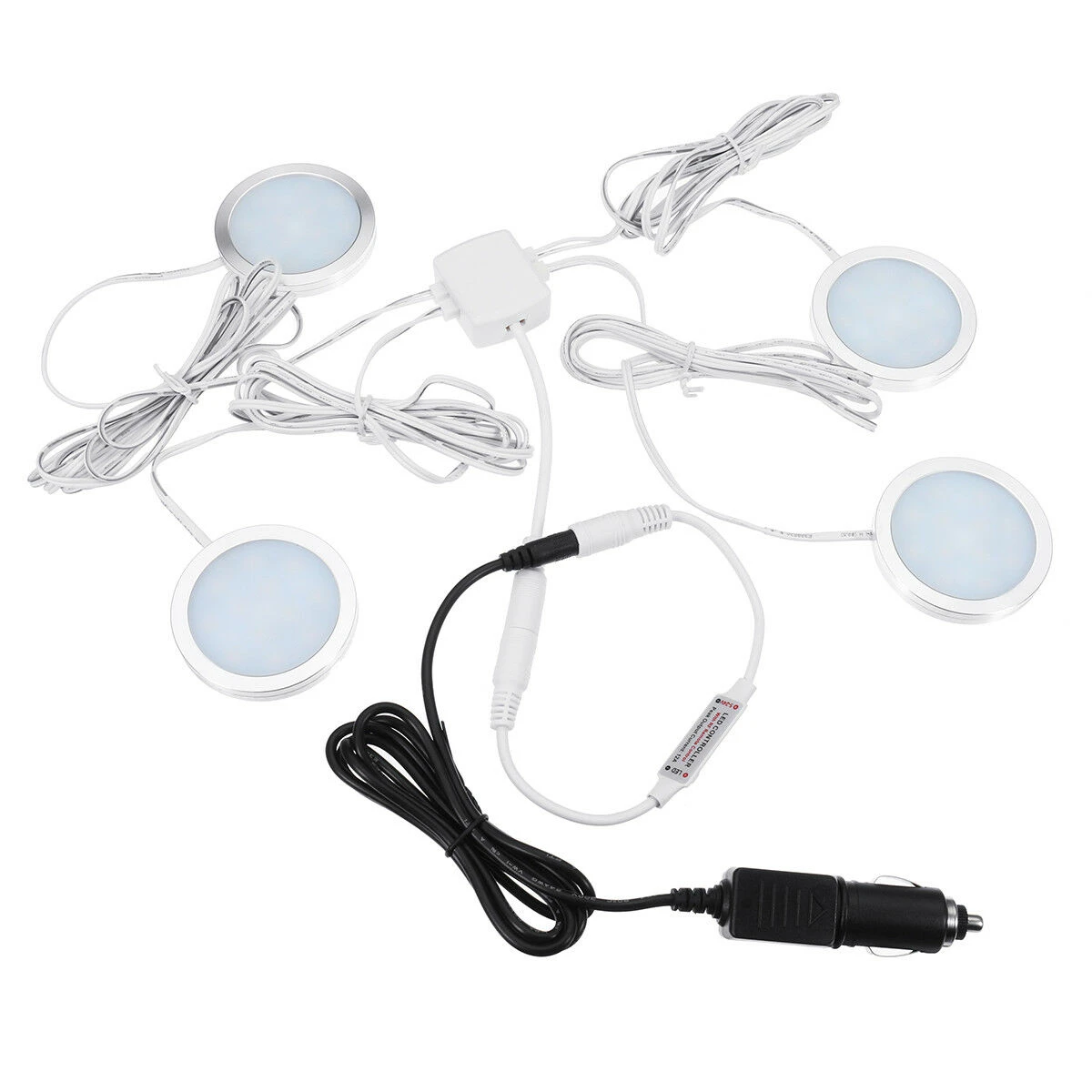 4x12V Remote Control LED Ceiling Lamp For Camp|Caravan|Camper Trailer 9 4x12V Remote Control LED Ceiling Lamp For Camp|Caravan|Camper Trailer - Image 7