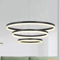 Stylish Round LED Pendant Light Model 2525 -Lighting Fixtures Shop 5 1 10
