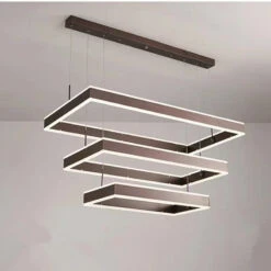 Stylish Rectangle LED Pendant Light Model C3515D 12 Stylish Rectangle LED Pendant Light Model C3515D -Lighting Fixtures Shop 5 4 1