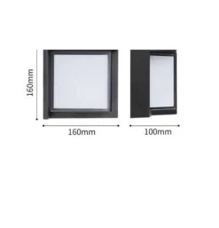 12W Stylish Square LED OutDoor Wall Light -Lighting Fixtures Shop 5 4 2
