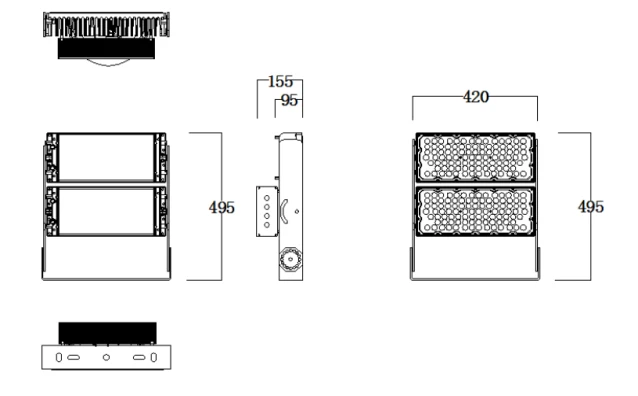 500W Two Modules LED Stadium Light 4 500W Two Modules LED Stadium Light - Image 2