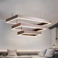 Stylish Rectangle LED Pendant Light Model C3515B 13 Stylish Rectangle LED Pendant Light Model C3515B -Lighting Fixtures Shop 6 3 1