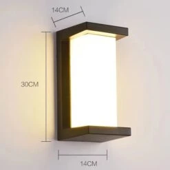 30W Rectangle Vertical LED OutDoor Wall Light -Lighting Fixtures Shop 6 5 5