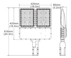 Slip Fitter 200W LED Tennis Court Light 17 Slip Fitter 200W LED Tennis Court Light -Lighting Fixtures Shop 7 5