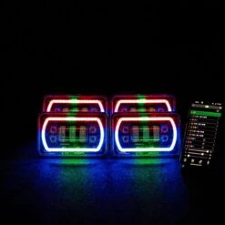4X6″ LED Colour Chasing Headlights