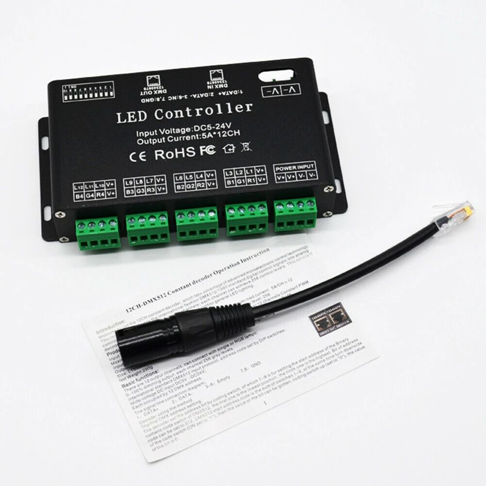 12 X 4A Channels DMX512 To Constant Voltage Decoder 6 12 X 4A Channels DMX512 To Constant Voltage Decoder - Image 4