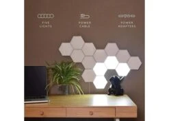 HEXAGON LED Modular Lights 5 Modules Kit -Lighting Fixtures Shop hexagon 5 1