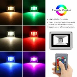 10W RGB LED Flood Light 11 10W RGB LED Flood Light -Lighting Fixtures Shop rgb flood 10w 4