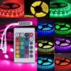 SMD5050 Non-Waterproof RGB LED Flexible Strip 60LEDs/m + RF REMOTE CONTROLLER + 6A Transformer
