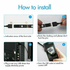 SMD5050 RGB Gaming TV/PC LED Back Light With Bluetooth Control 21 SMD5050 RGB Gaming TV/PC LED Back Light With Bluetooth Control -Lighting Fixtures Shop wifi rgb 2