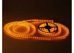 SMD3528 Waterproof LED Flexible Strip 120LEDs/m+REMOTE DIMMER + 5A Transformer -Lighting Fixtures Shop yellow strip 4